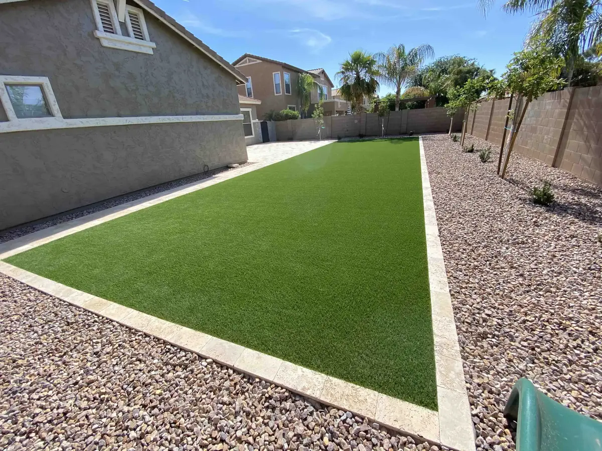 Prime team with professional landscape equipment