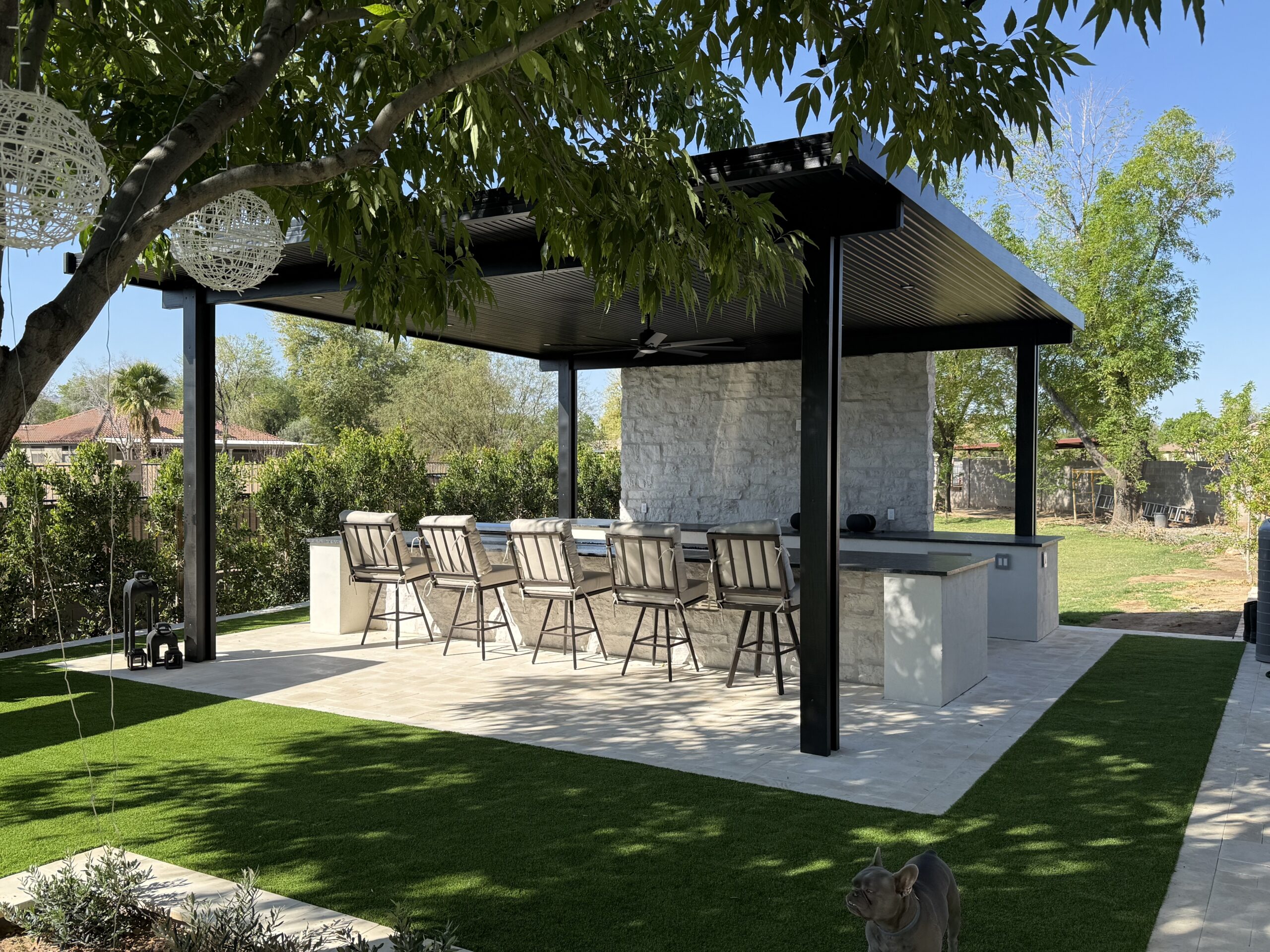 outdoor kitchen gilbert az prime pergola installation