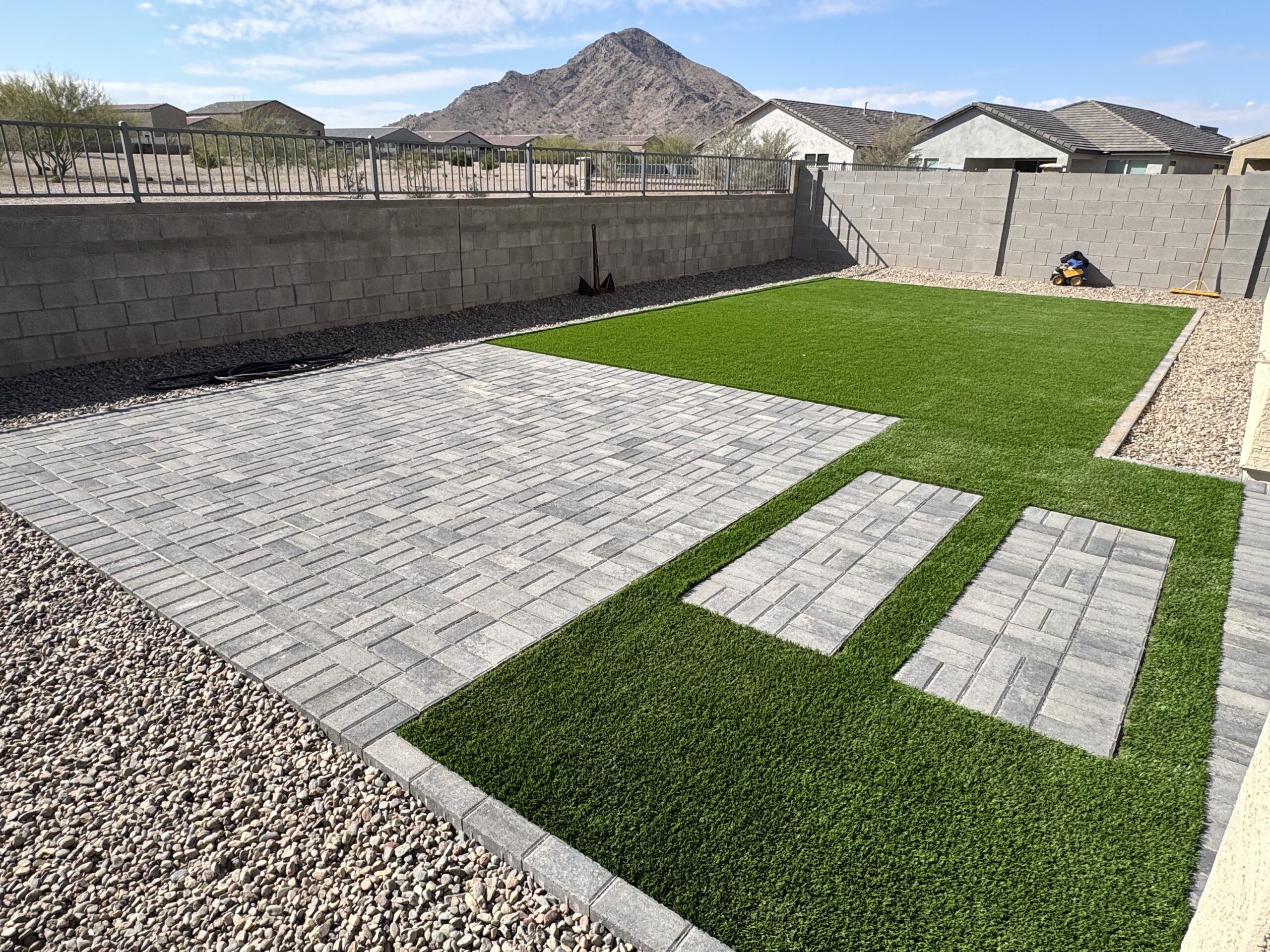 paver installation queen creek prime landscape